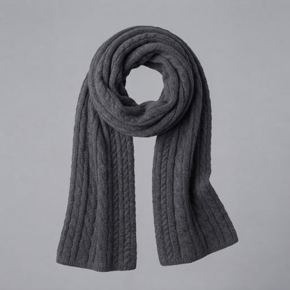 Geometric Knitted Scarf Accessory