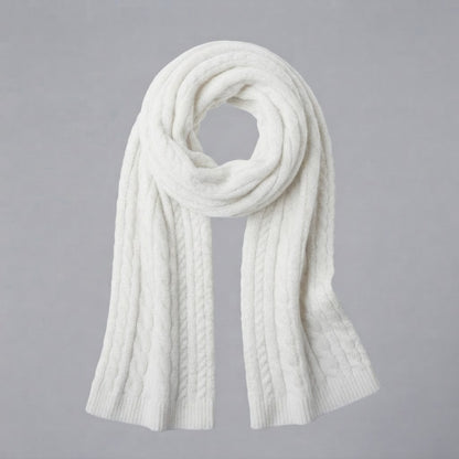 Geometric Knitted Scarf Accessory