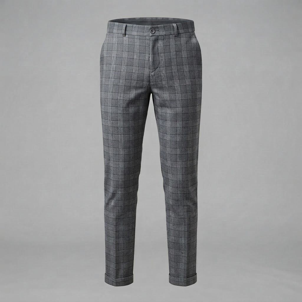 Oskar | Men's Checkered Trousers