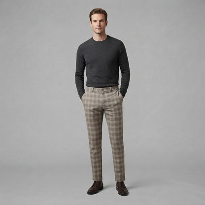 Oskar | Men's Checkered Trousers