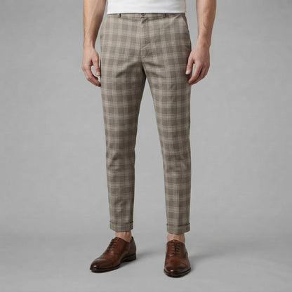 Oskar | Men's Checkered Trousers