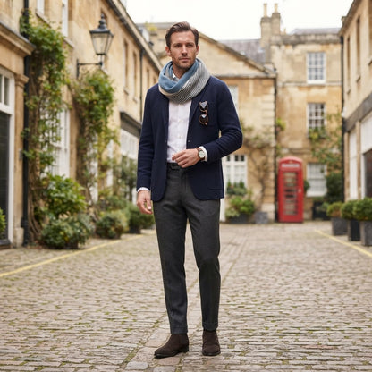Striped Scarf | Men's Wrap
