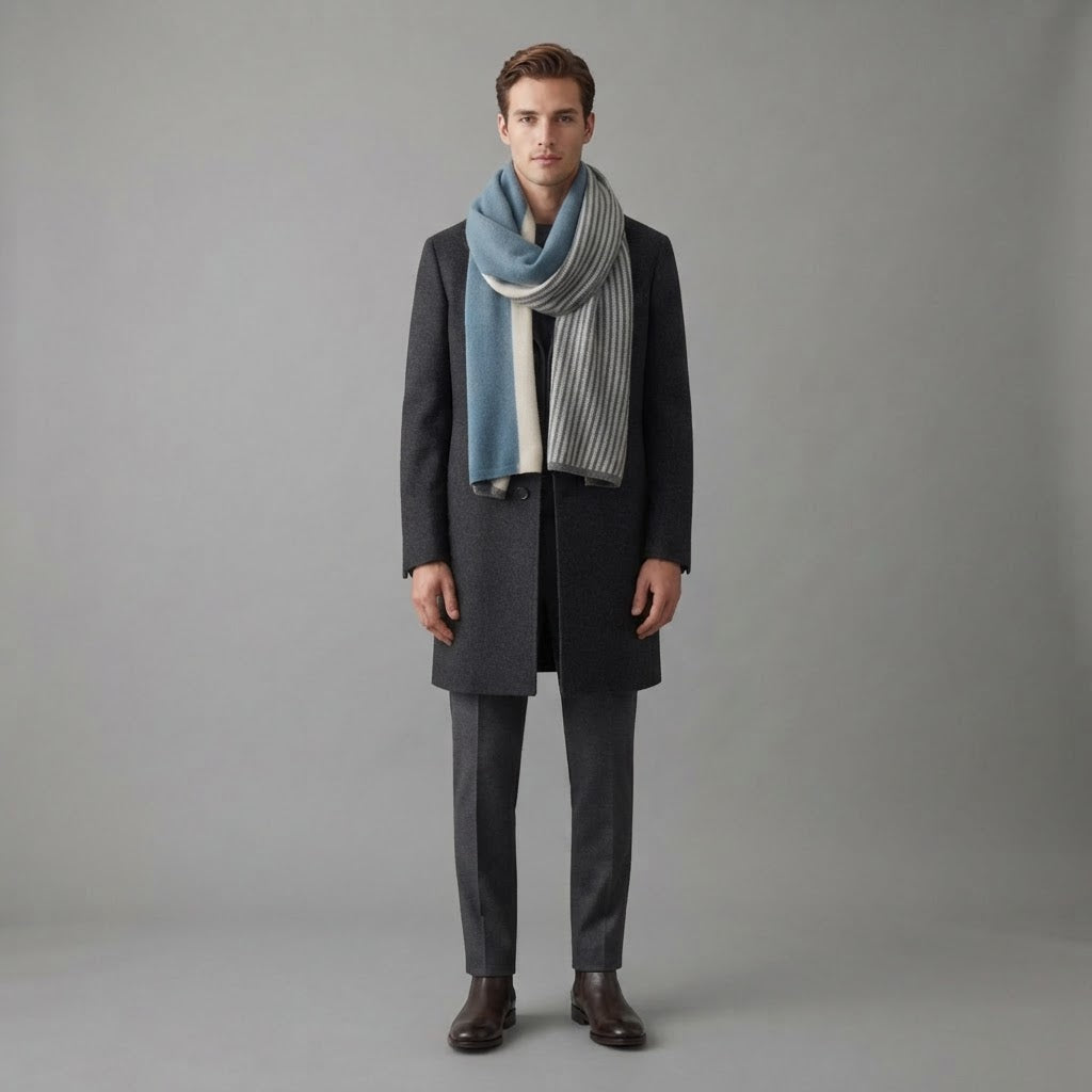 Striped Scarf | Men's Wrap