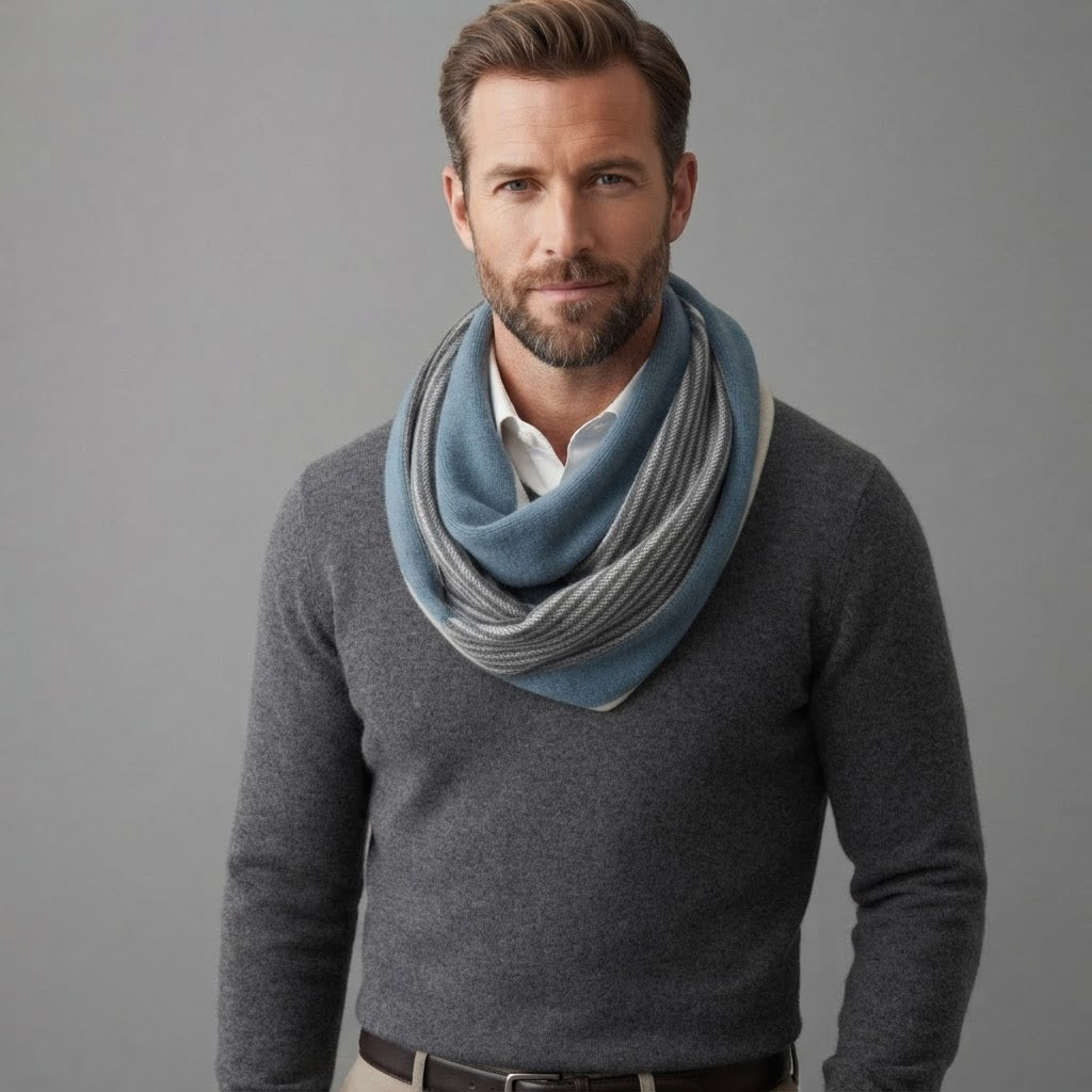 Striped Scarf | Men's Wrap